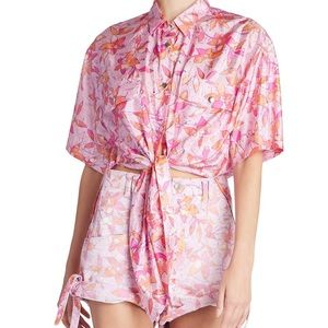 Isabel Marant Chemise Liaggy Silk Shirt/Blouse EU 38 US 6